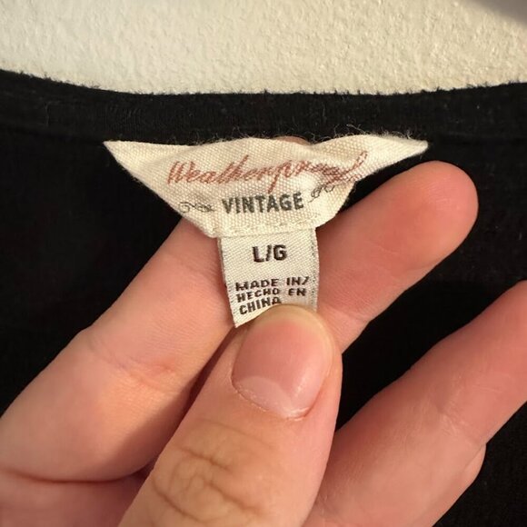 Weatherproof Vintage Button-Down Top Black Women's Large - Picture 2 of 5